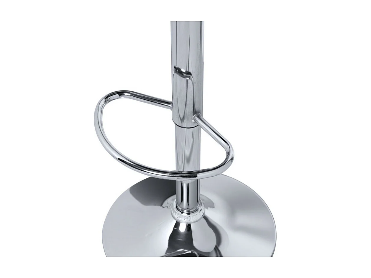 Taburete Calora de polipiel blanca - Lote de 2