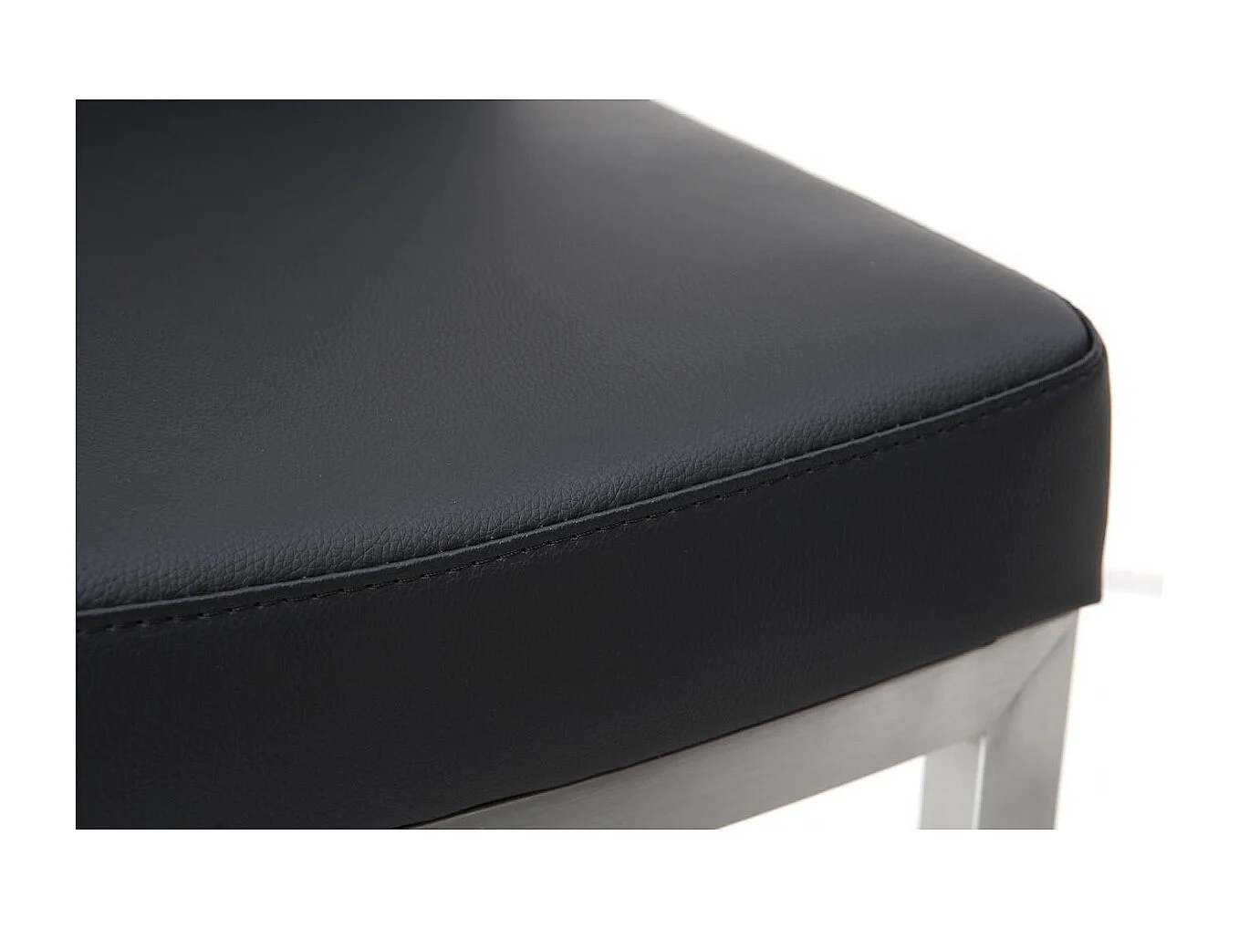 Barhocker zeitgenössisches Design - Metall und PU Schwarz - KYLE