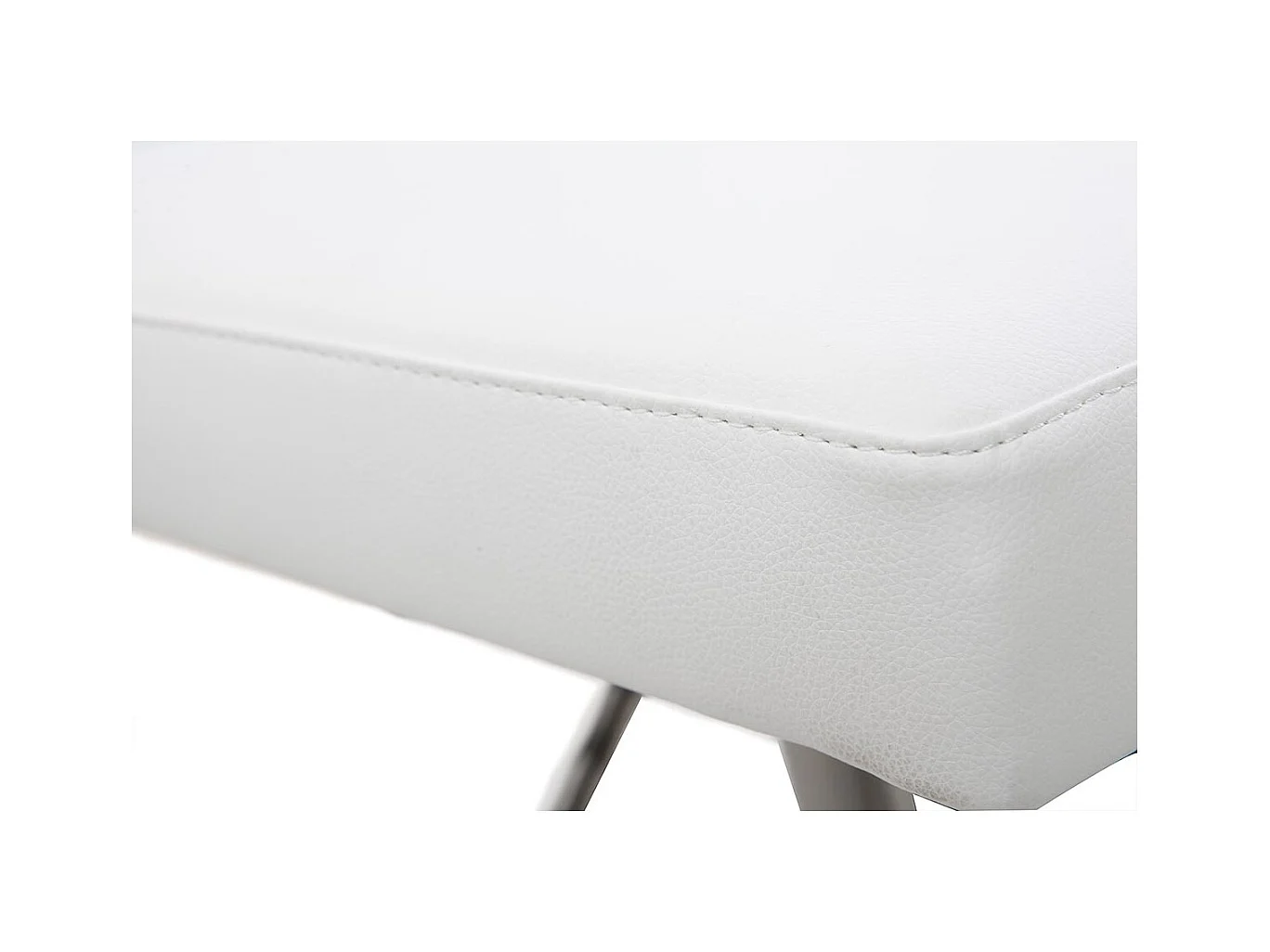 Barhocker zeitgenössisches Design Metall und PU Weiß - KYLE