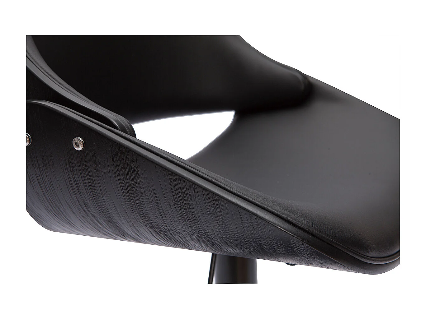 Tabouret de bar design noir réglable pivotant 360° CLASH