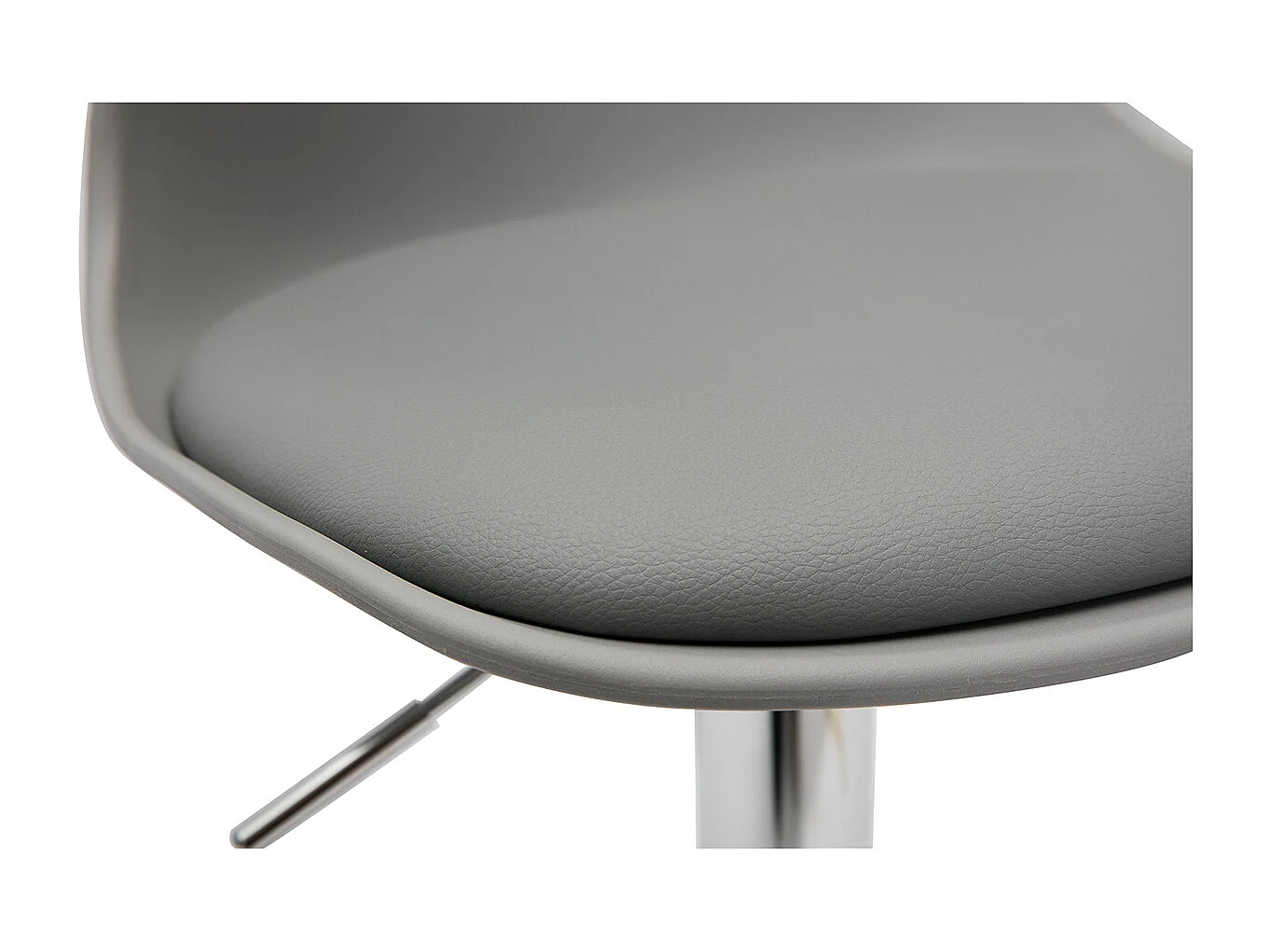 Tabourets de bar design gris clair (lot de 2) STEEVY