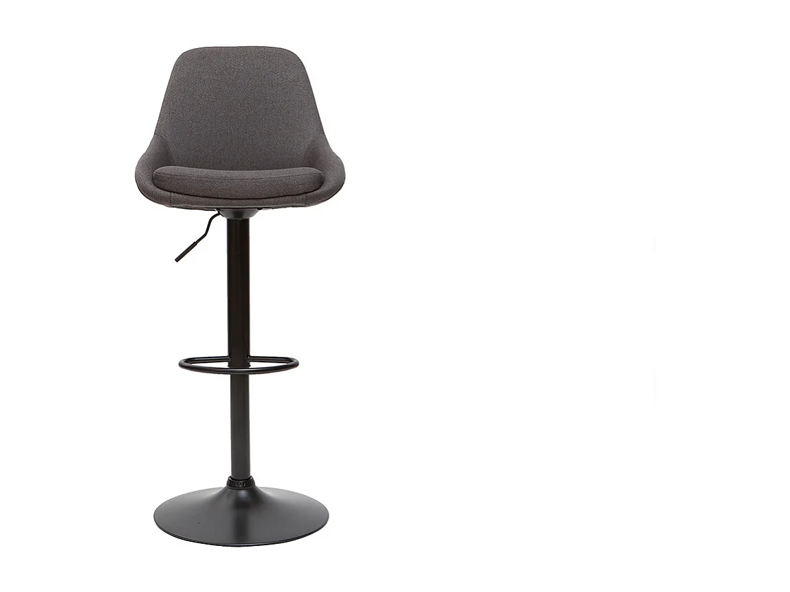 Höhenverstellbare Barhocker dunkelgrau (2er-Set) HOLO