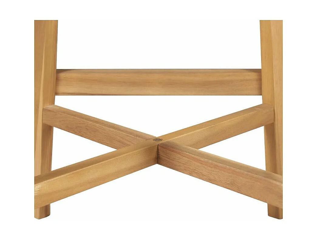 Chaise de bar rotin synthétique et acacia massif clair Azel - lot de 2