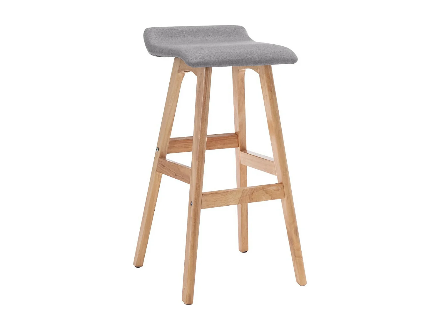 Chaise de bar Gris clair Tissu 3