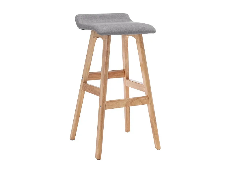 Chaise de bar Gris clair Tissu 3