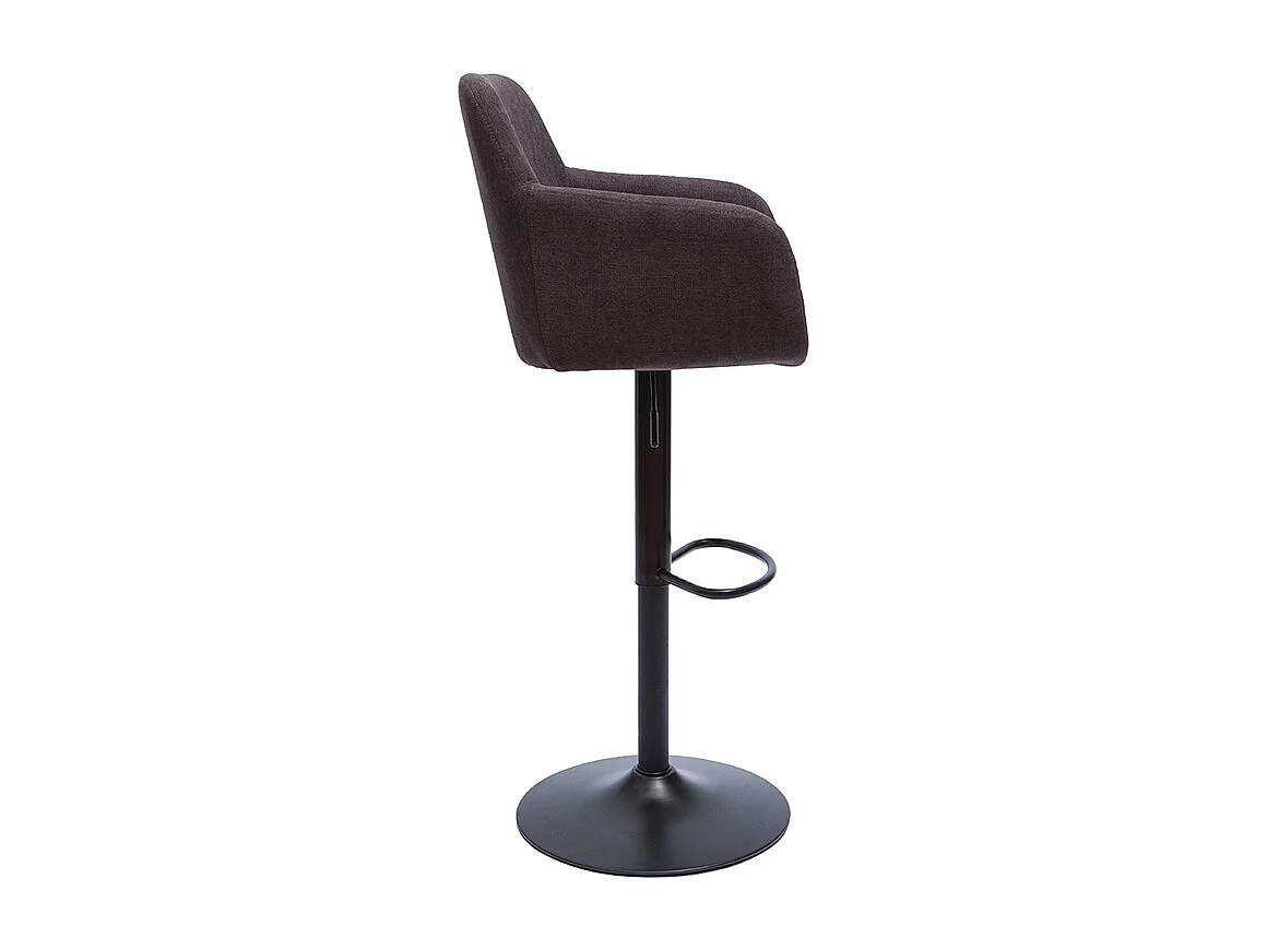 Sgabelli da bar regolabili effetto velluto grigio scuro (set di 2) AMIKA