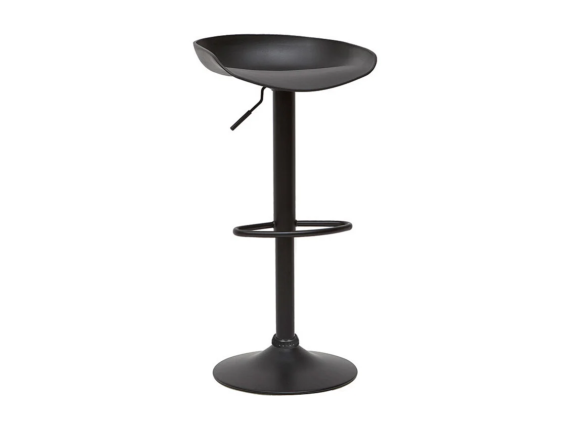 Sgabelli da bar design regolabili neri H65 cm (set di 2) PEBBLE