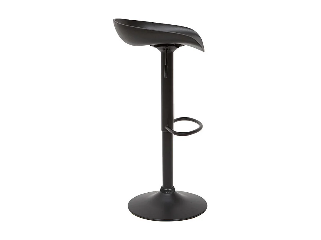 Sgabelli da bar design regolabili neri H65 cm (set di 2) PEBBLE