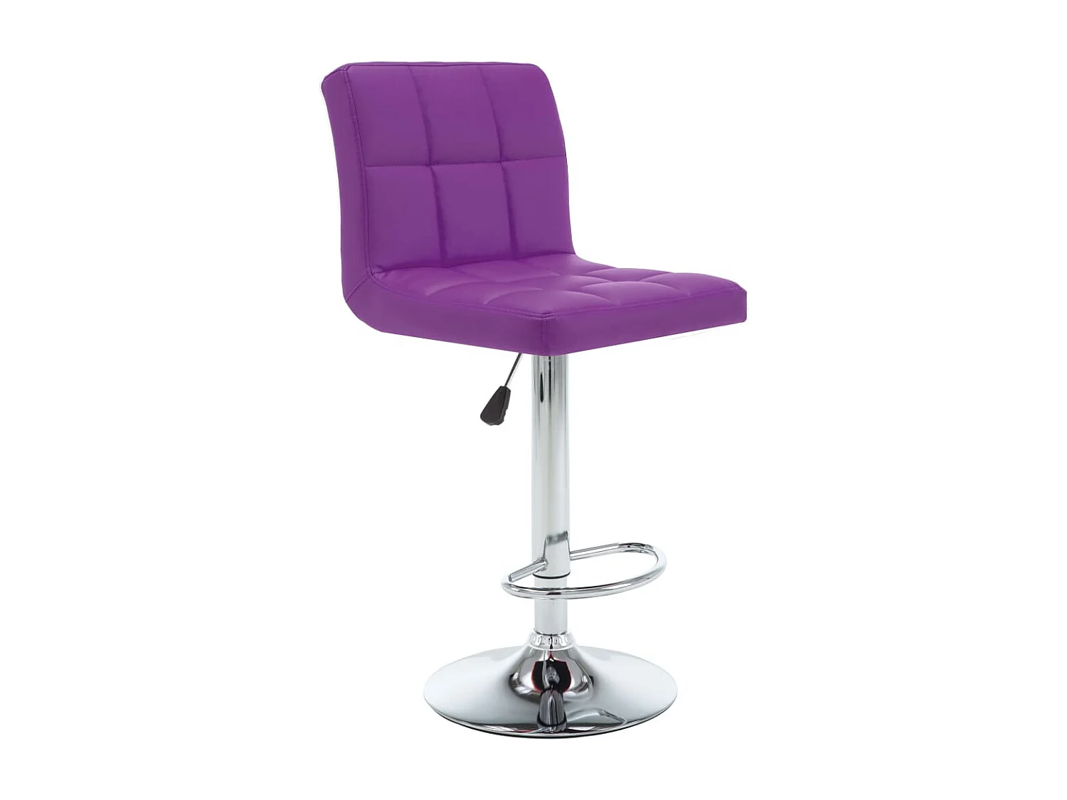 Tabourets de bar 2 pcs Violet Similicuir 17