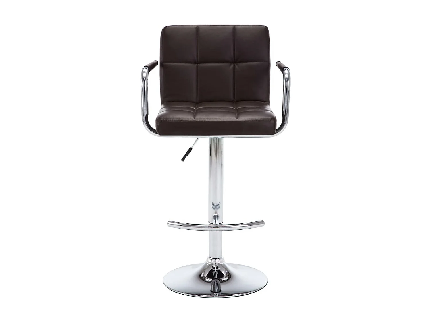 Tabourets de bar 2 pcs Marron Similicuir Kila