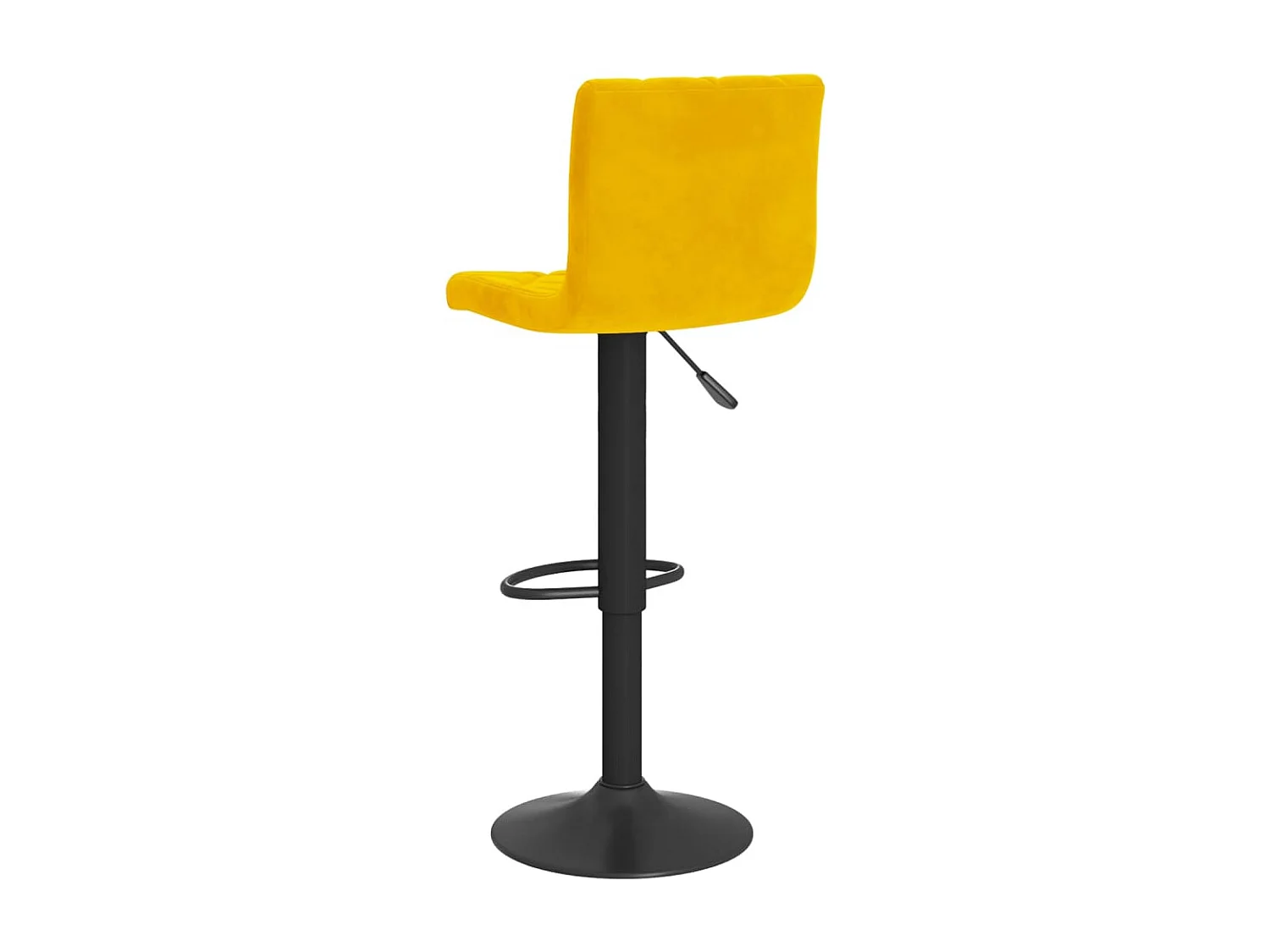 Tabourets de bar 2 pcs Jaune moutarde Velours 12