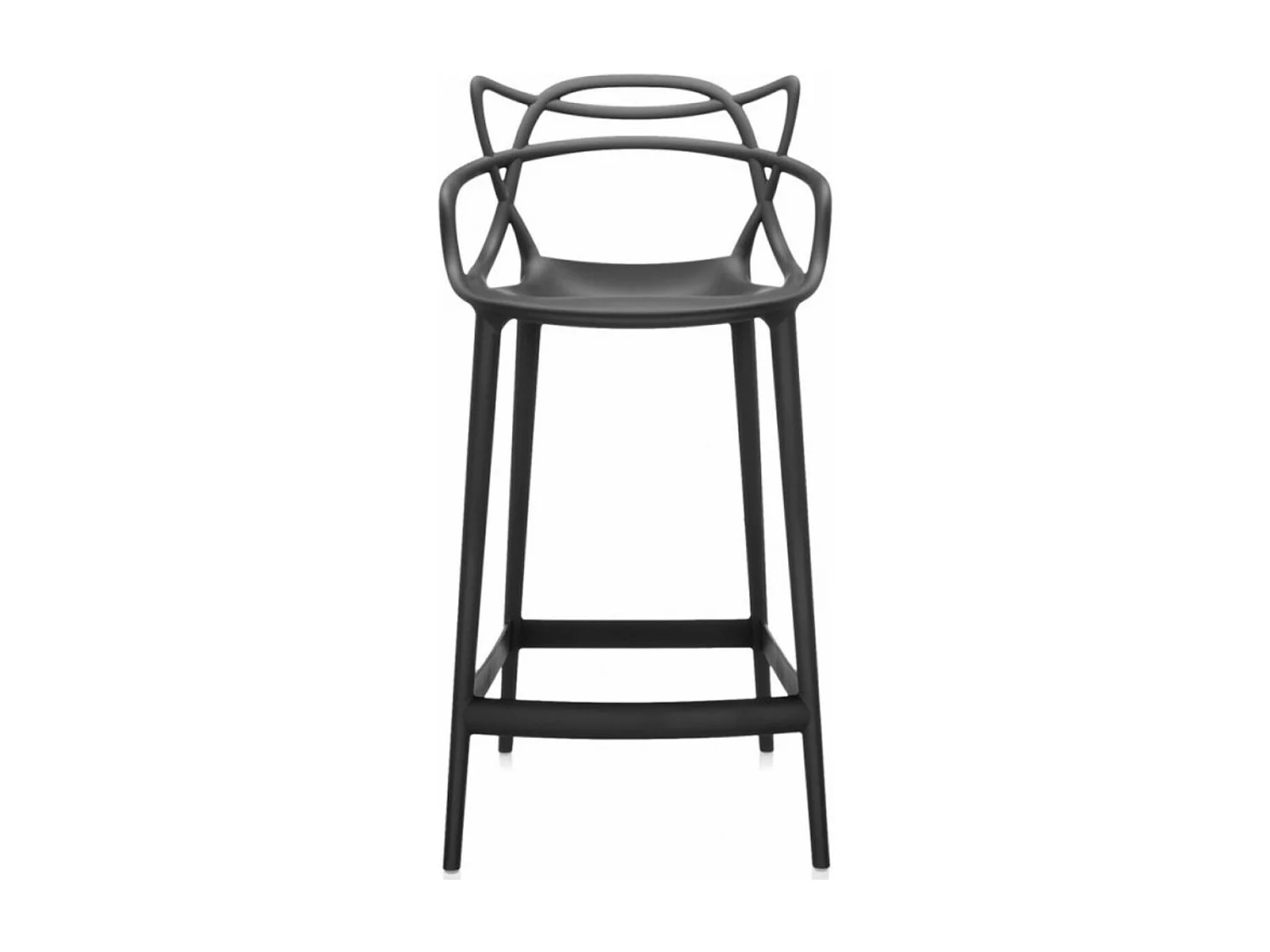 Tabouret Beliano premium - Intérieur et extérieur-Couleur Blanc-Hauteur d'assise 77 cm
