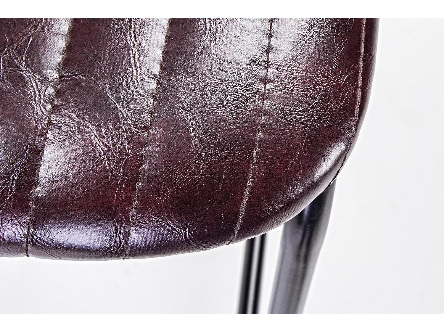 Tabouret de bar acier bordeaux Debbie hauteur d'assise 74cm