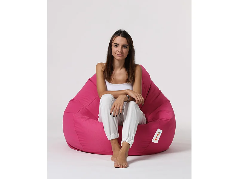 Pouf poire rose Premium XXL