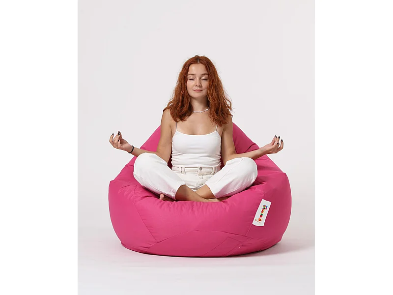Pouf poire rose Premium XXL