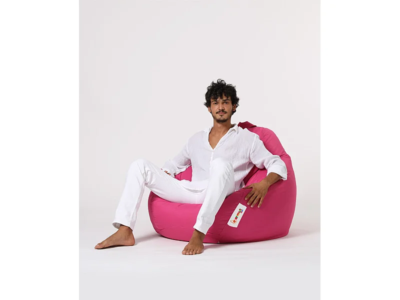 Pouf poire rose Premium XXL