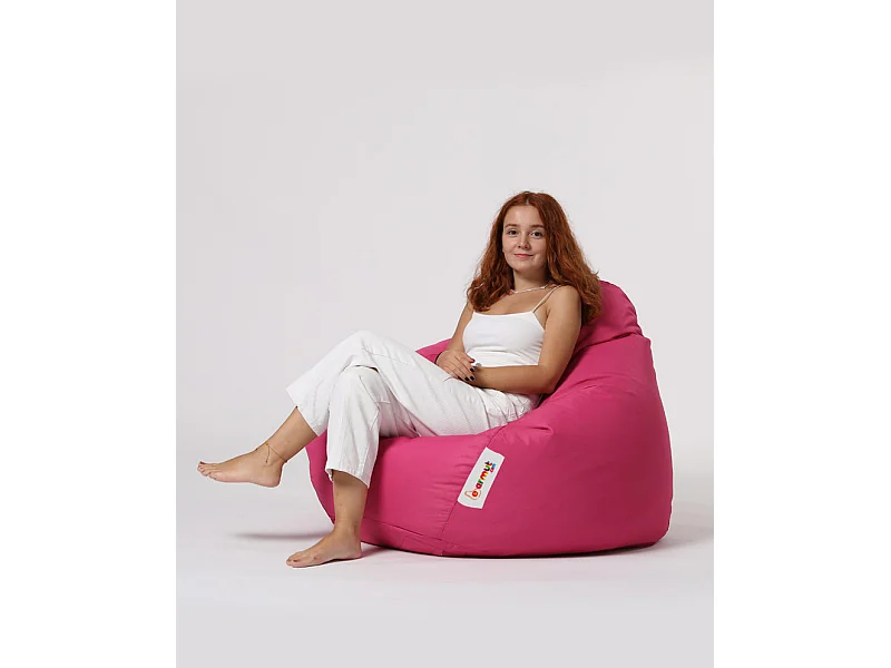 Pouf poire rose Premium XXL