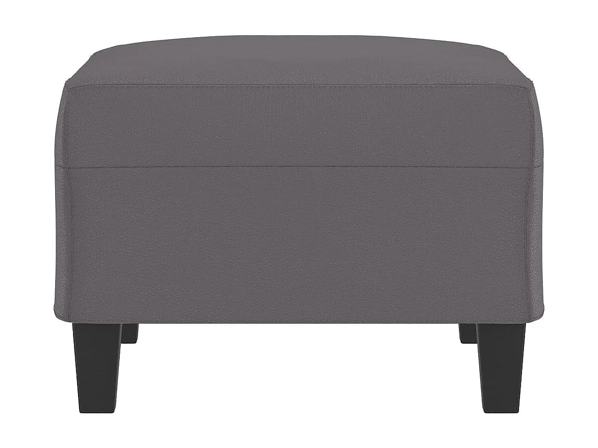 Repose-pied Gris 70x55x41 Similicuir