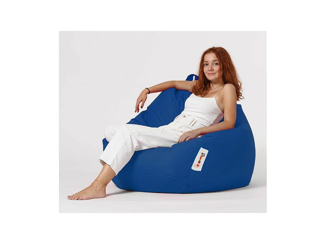 Premium XXL blauwe zitzak