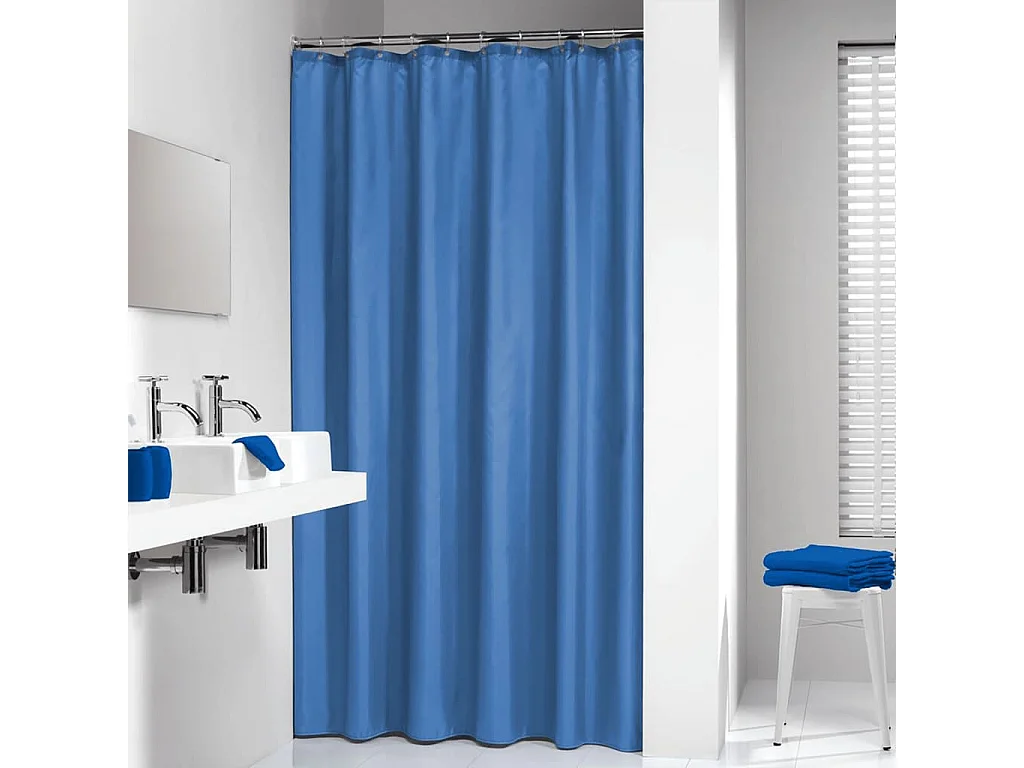 Sealskin Cortina de ducha Madeira azul 180x200 cm