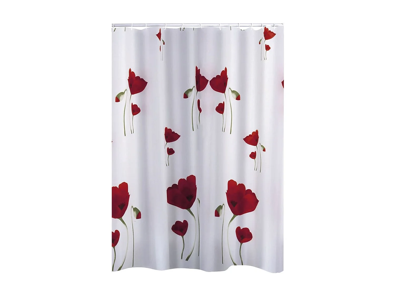 RIDDER Cortina de ducha Mohn 180x200 cm Rojo