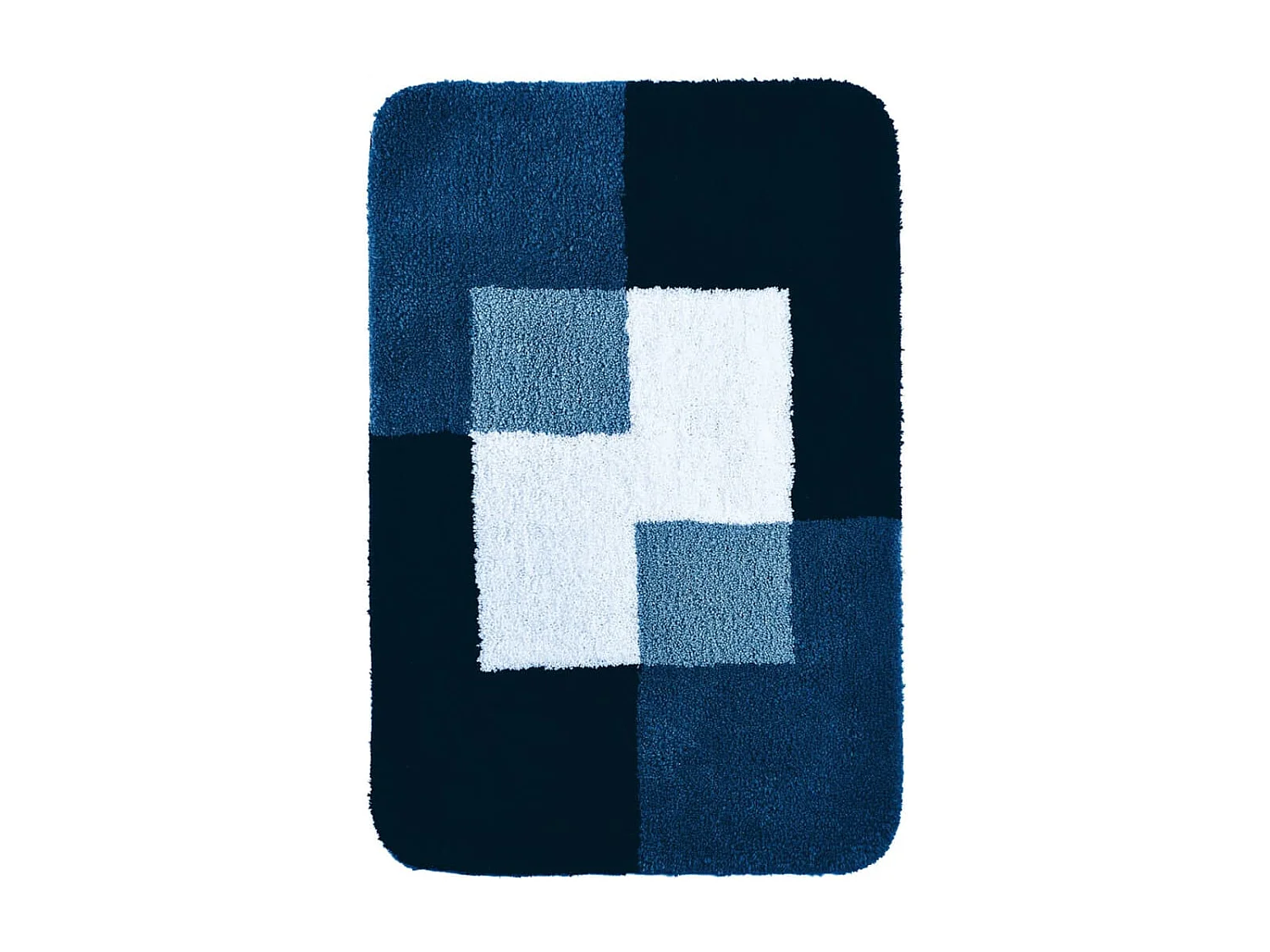 Badkamermat Coins 60x90 cm blauw 7103303