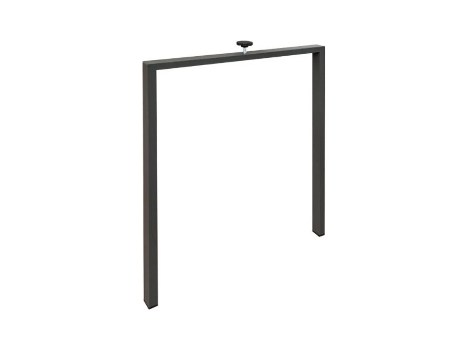 Consola extensible diseño Flavio en madera y hierro 90x40/196 o 90x40/300 cm-Color Gris cemento-Soporte 2 pies-3 alargaderas gruesas