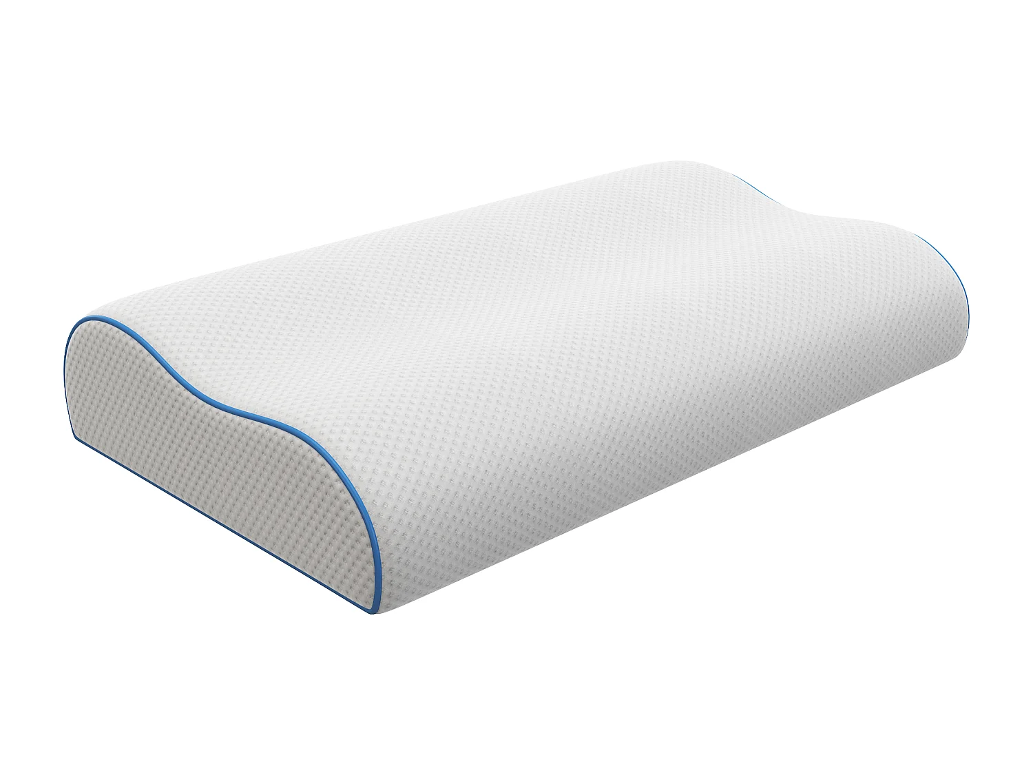 Stevig ergonomisch hoofdkussen met vormgeheugen en afneembare tijk 38 kg/m³ - 40 x 60 - Wit - CORVICA