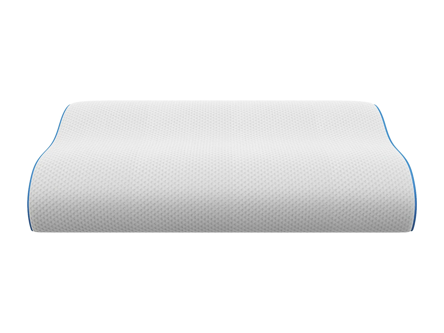 Oreiller ergonomique ferme à mémoire de forme déhoussable 38 kg/m³ - 40 x 60 - Blanc - CORVICA