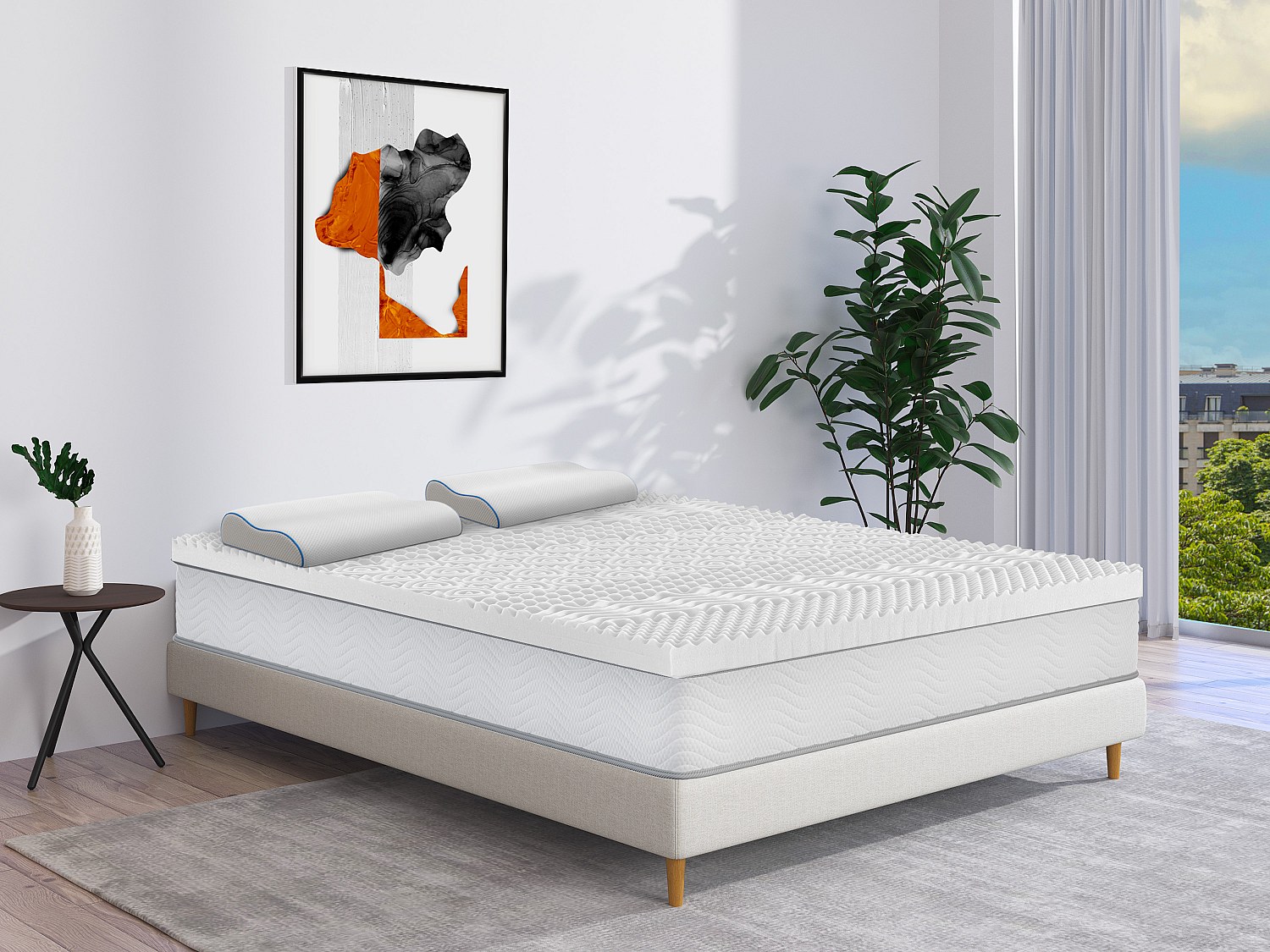 Ergonomisches Kopfkissen fest - Memory Schaum - Mit abnehmbarem Bezug - 38 günstig online kaufen