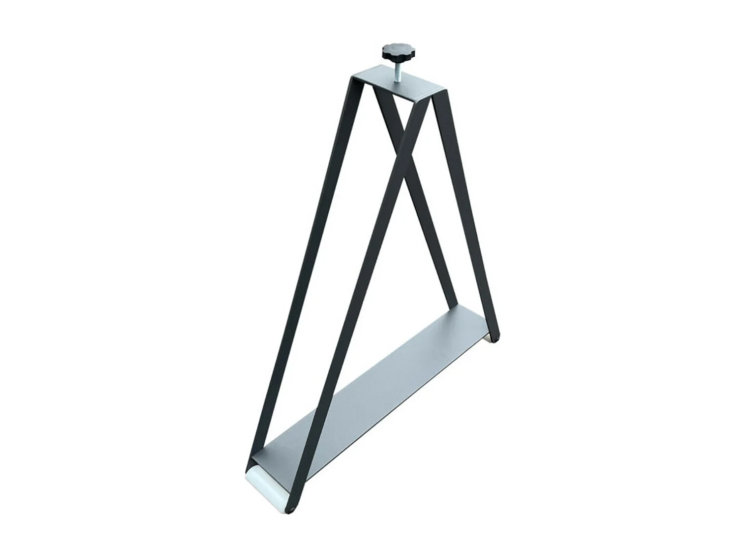 Console extensible design bois et acier anthracite Konta-Couleur Naturel-Sur roulettes-3 rallonges fines