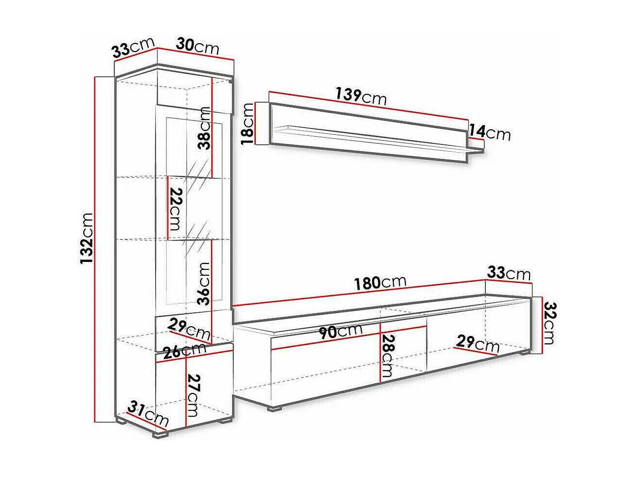 Conjunto para sala de estar Sarasota 125