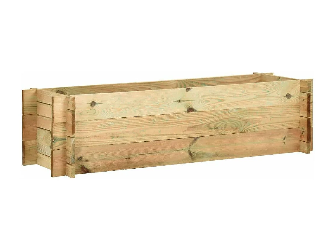 Jardinière surélevée de légumes Bois de pin imprégné 120cm