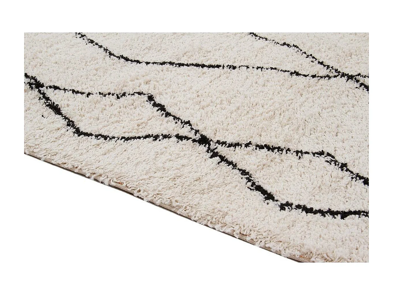 Alfombra estilo bereber gris gris 160 x 230 cm TRIBU