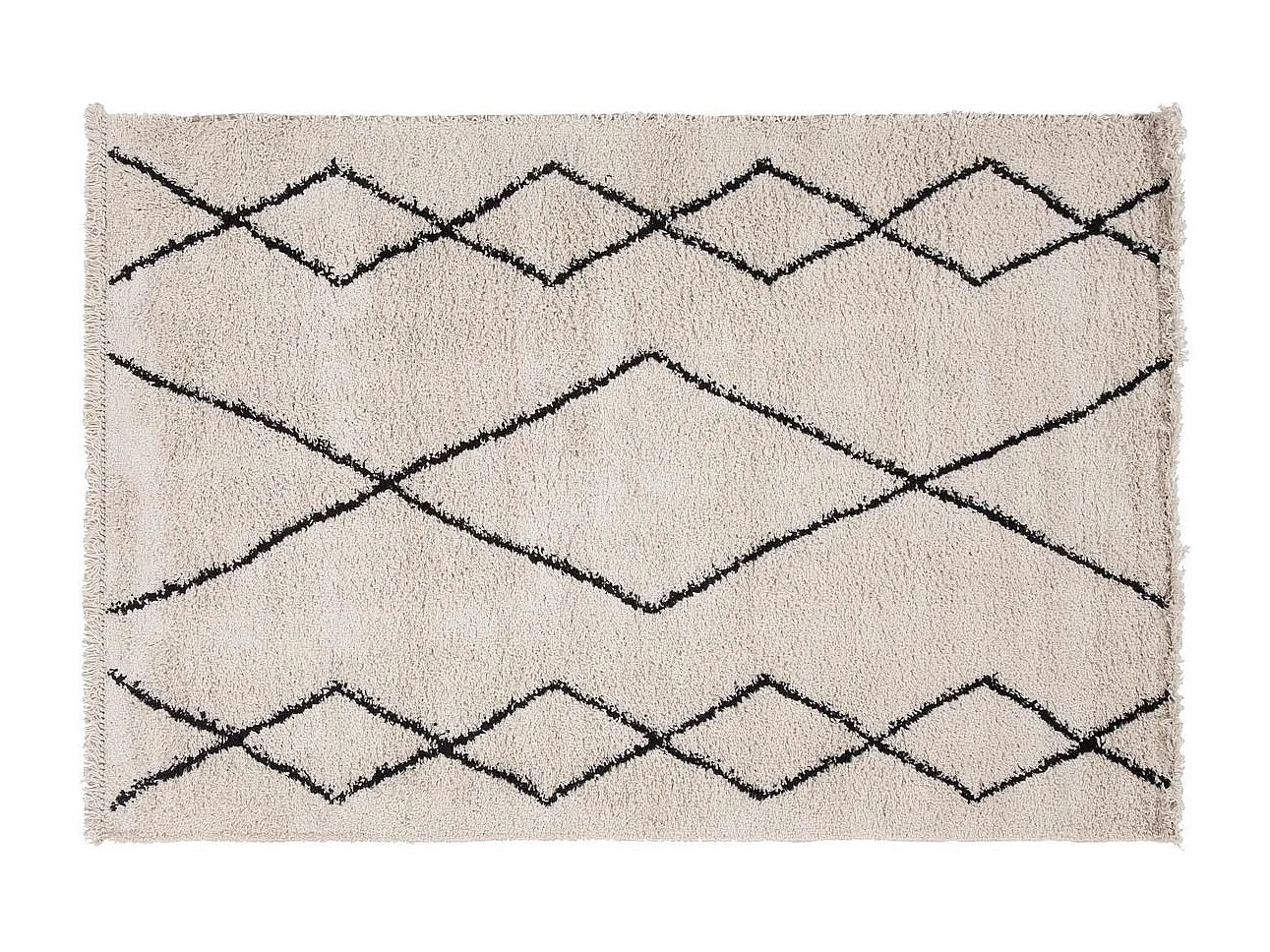 Tappeto in stile berbero grigio 160 x 230 cm TRIBU