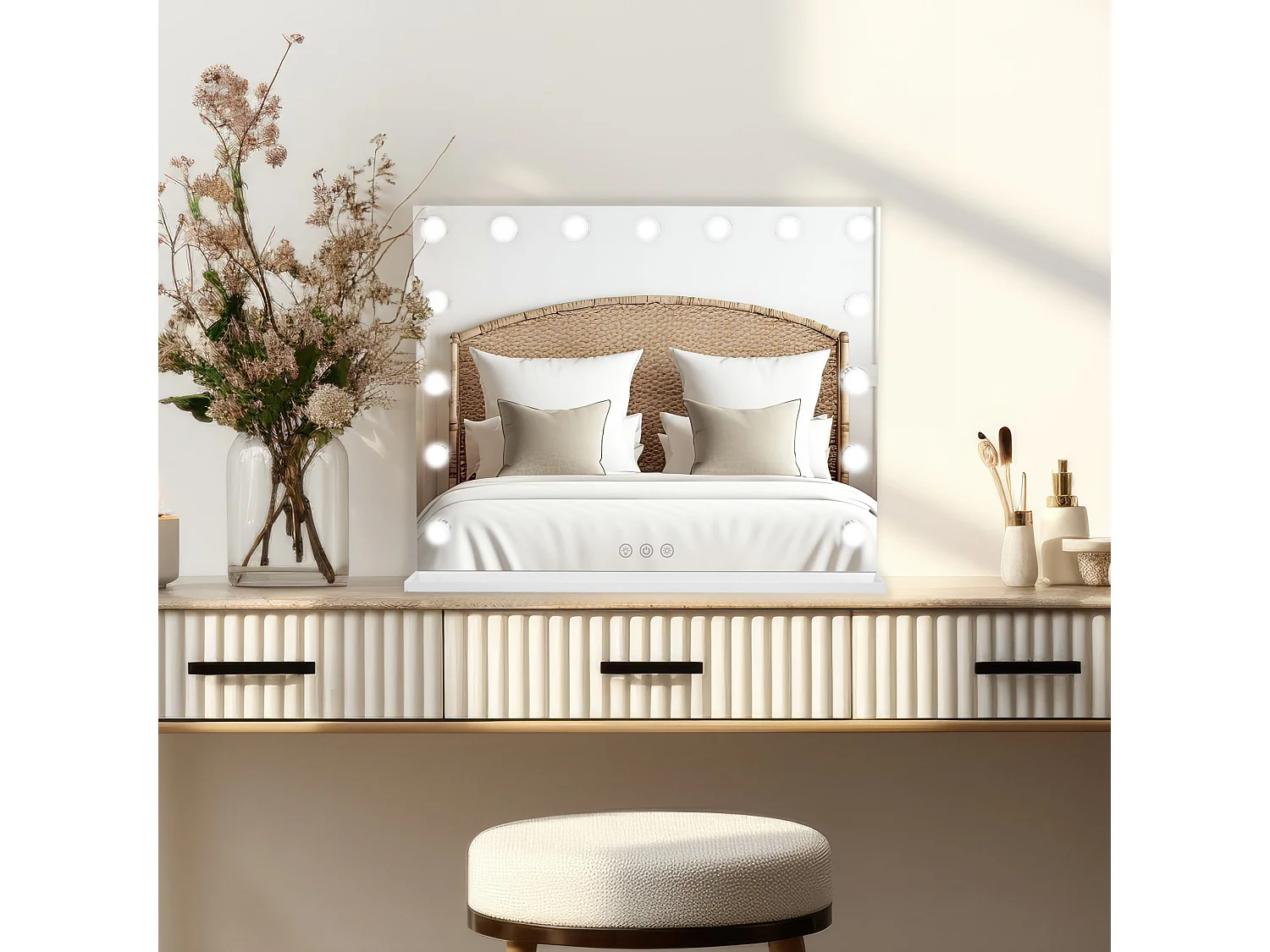 Specchio LED Bluetooth - 58 x 46 cm