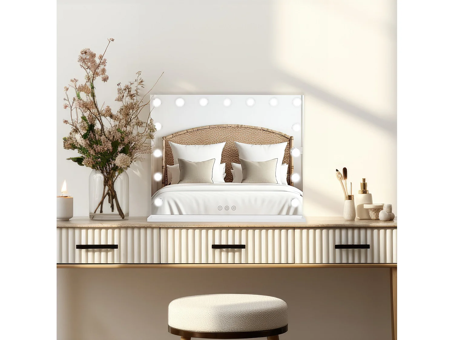 Specchio LED Bluetooth - 58 x 46 cm