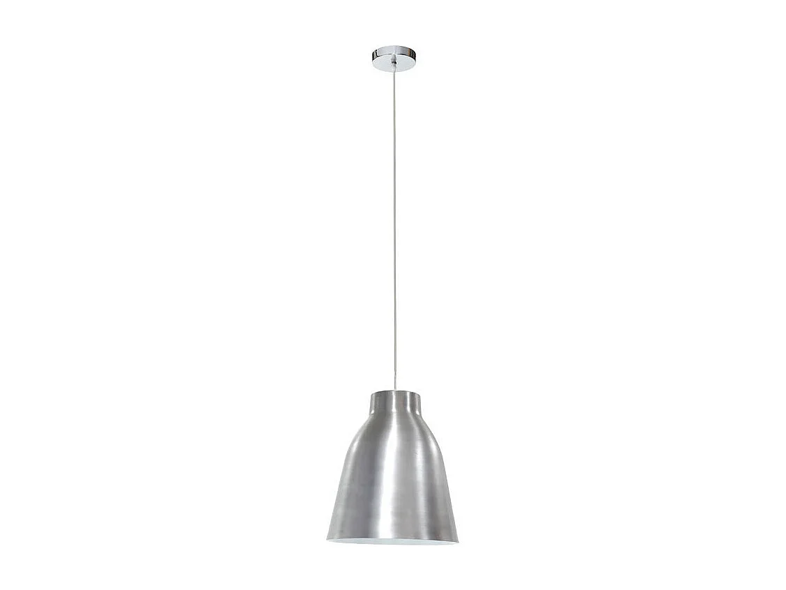 Suspension design en métal acier gris chromé D40 cm COROLA L