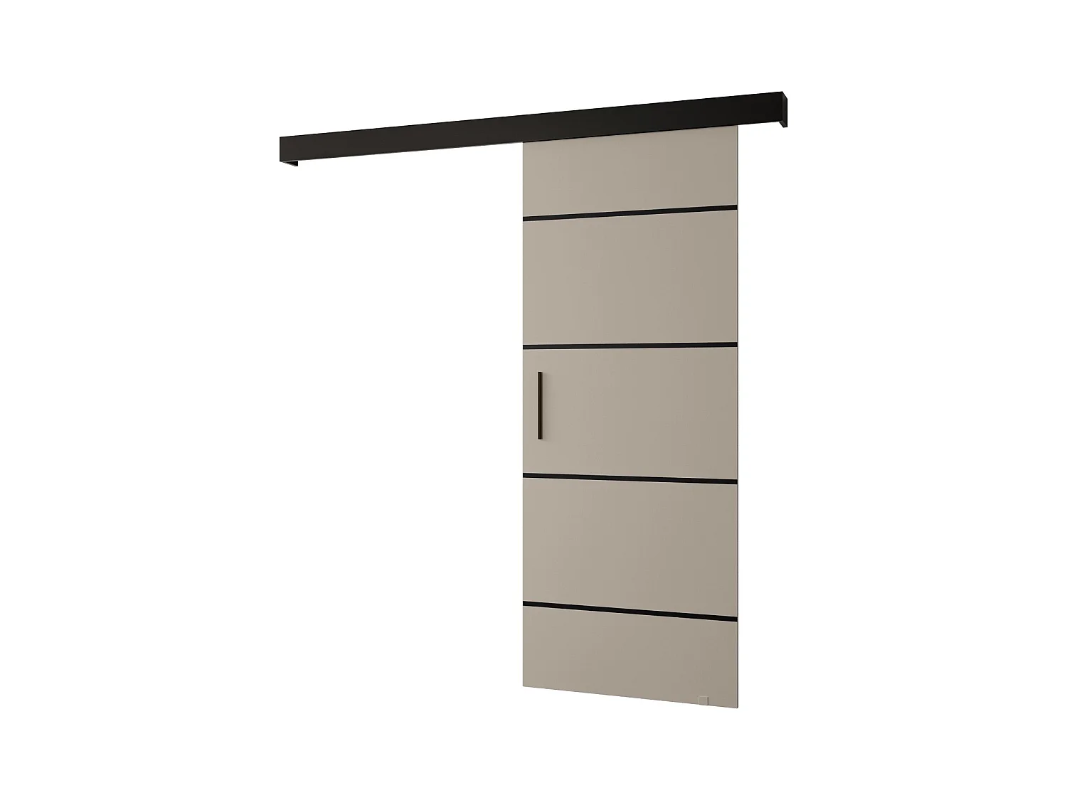 Portes coulissantes Salwador IV 80x204 cm (Cachemire / Noir / Noir)