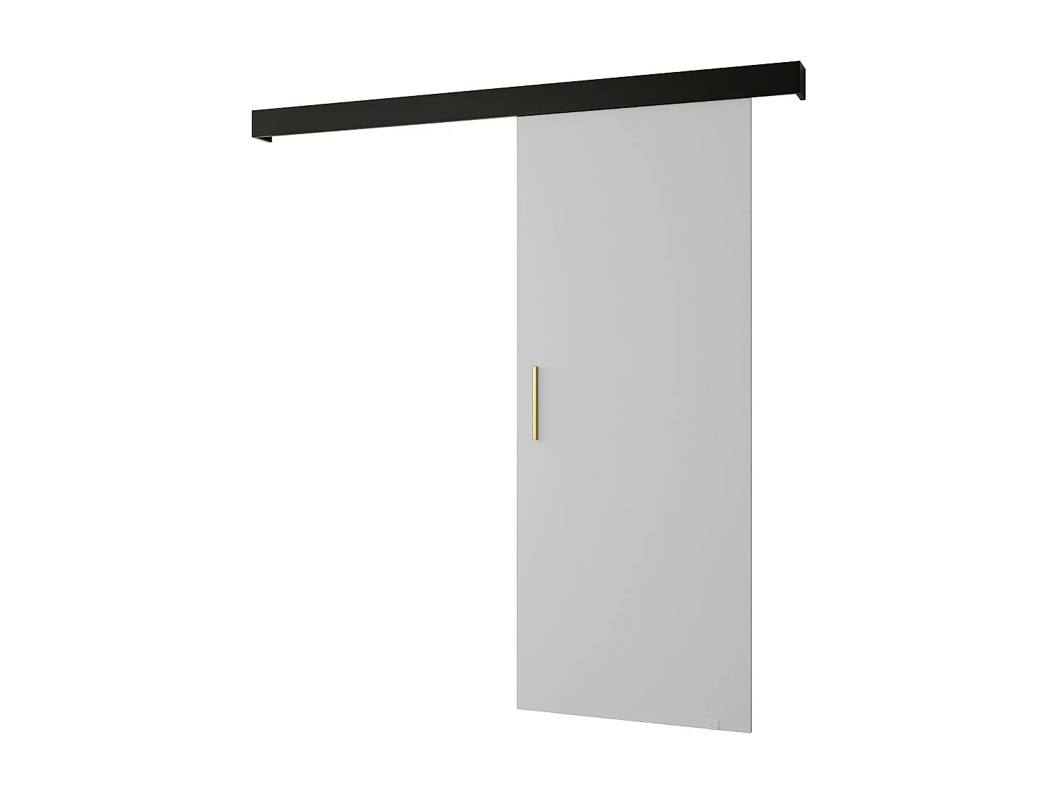 Portes coulissantes Salwador I 80x204 cm (Blanc / Noir / Or)