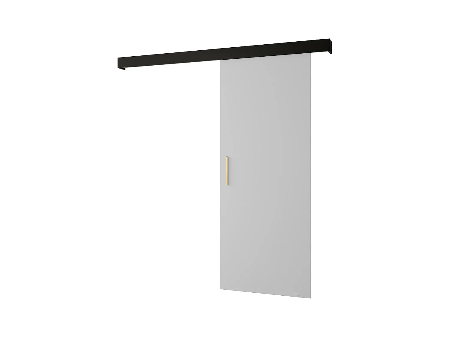 Portes coulissantes Salwador I 80x204 cm (Blanc / Noir / Or)