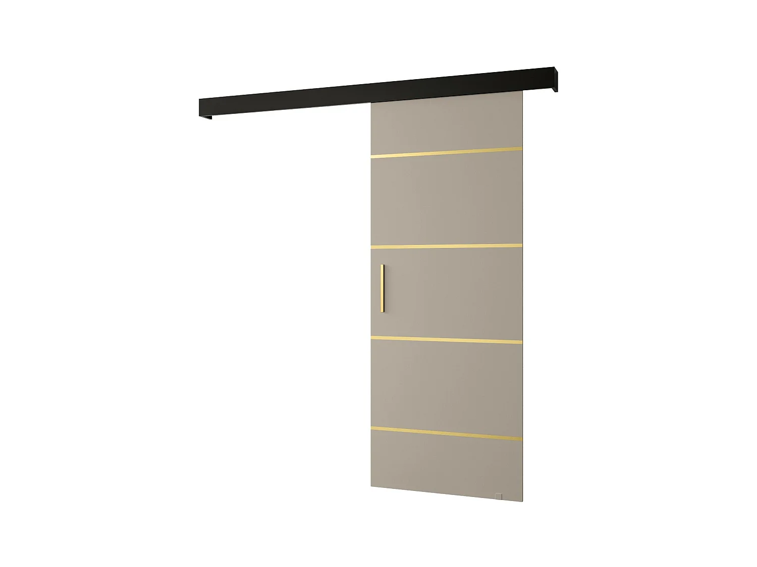 Portes coulissantes Salwador IV 80x204 cm (Cachemire / Noir / Or)