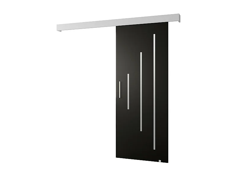 Porte scorrevoli Salwador Y 90x204 cm (Nero / Bianco / Argento)
