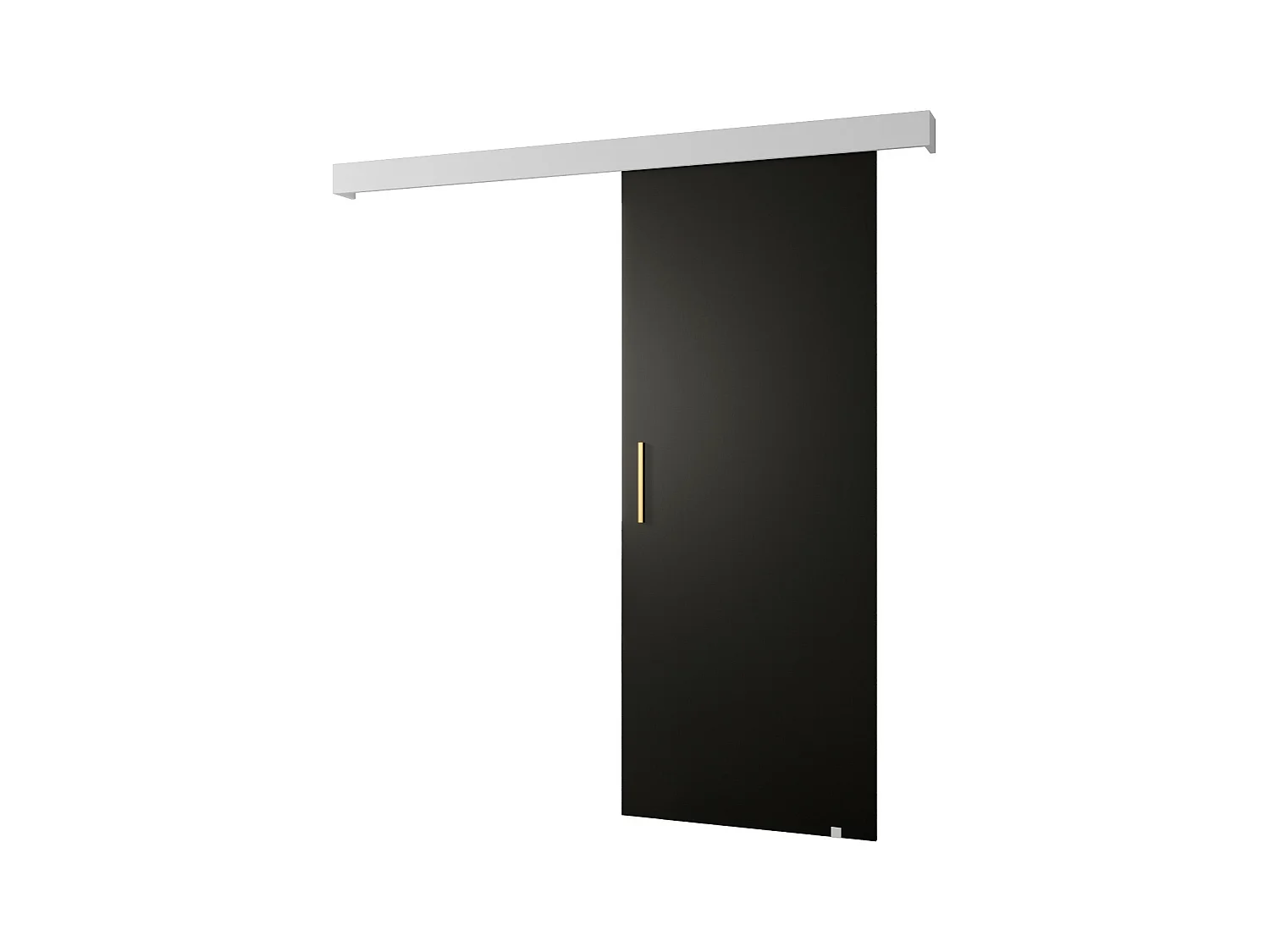 Portes coulissantes Salwador I 80x204 cm (Noir / Blanc / Or)