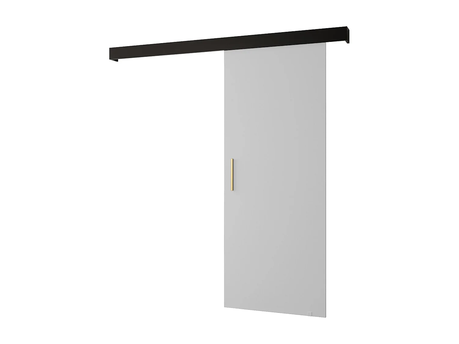 Portes coulissantes Salwador I 70x204 cm (Blanc / Noir / Or)