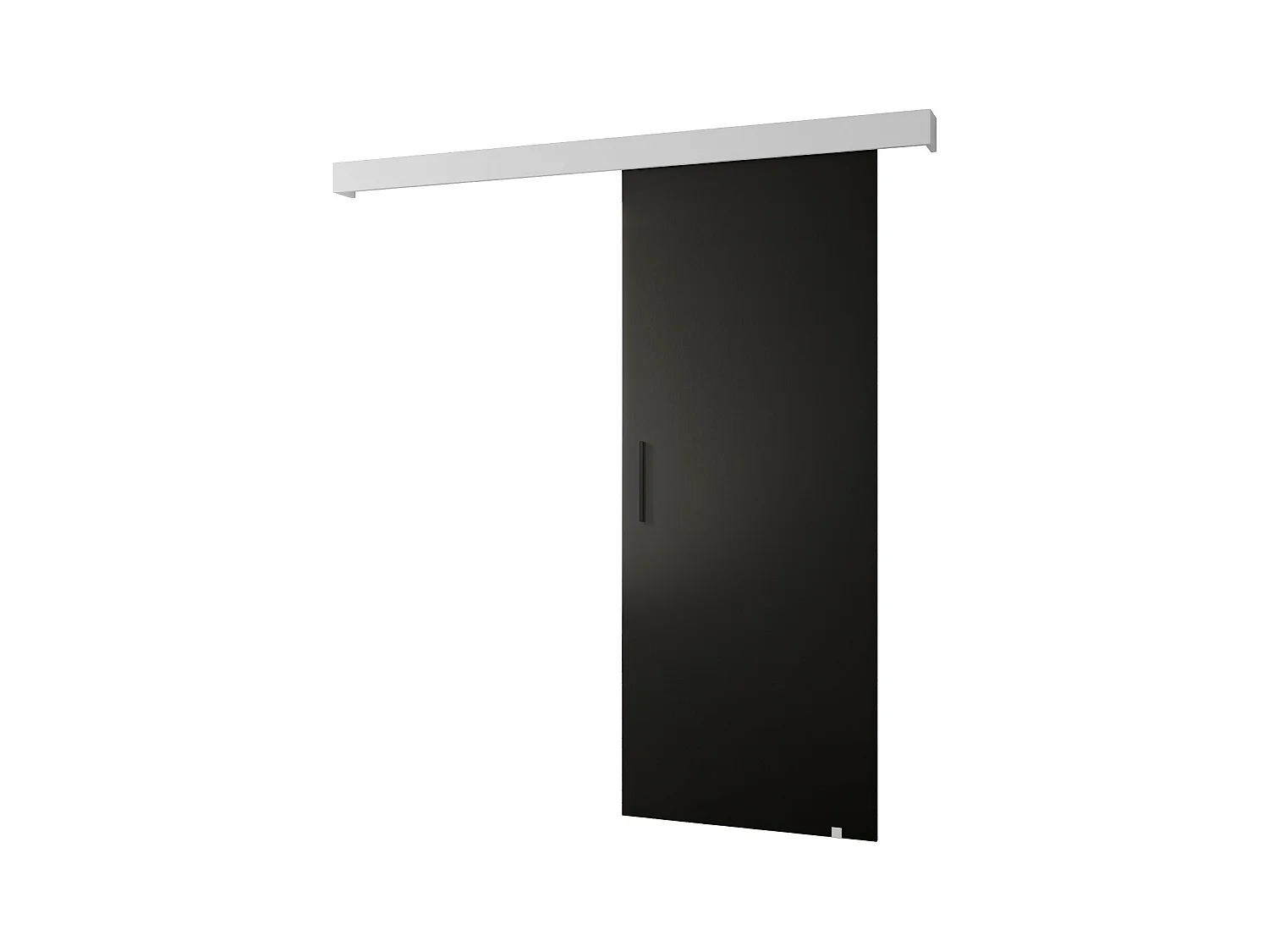 Portes coulissantes Salwador I 90x204 cm (Noir / Blanc / Noir)