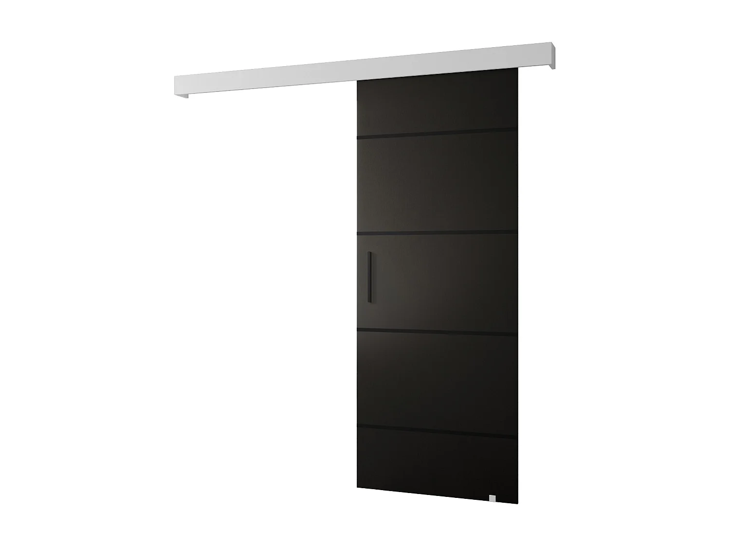 Puertas correderas Salwador IV 90x204 cm (Negro / Blanco / Negro)