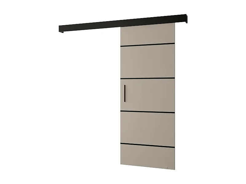 Portes coulissantes Salwador IV 70x204 cm (Cachemire / Noir / Noir)