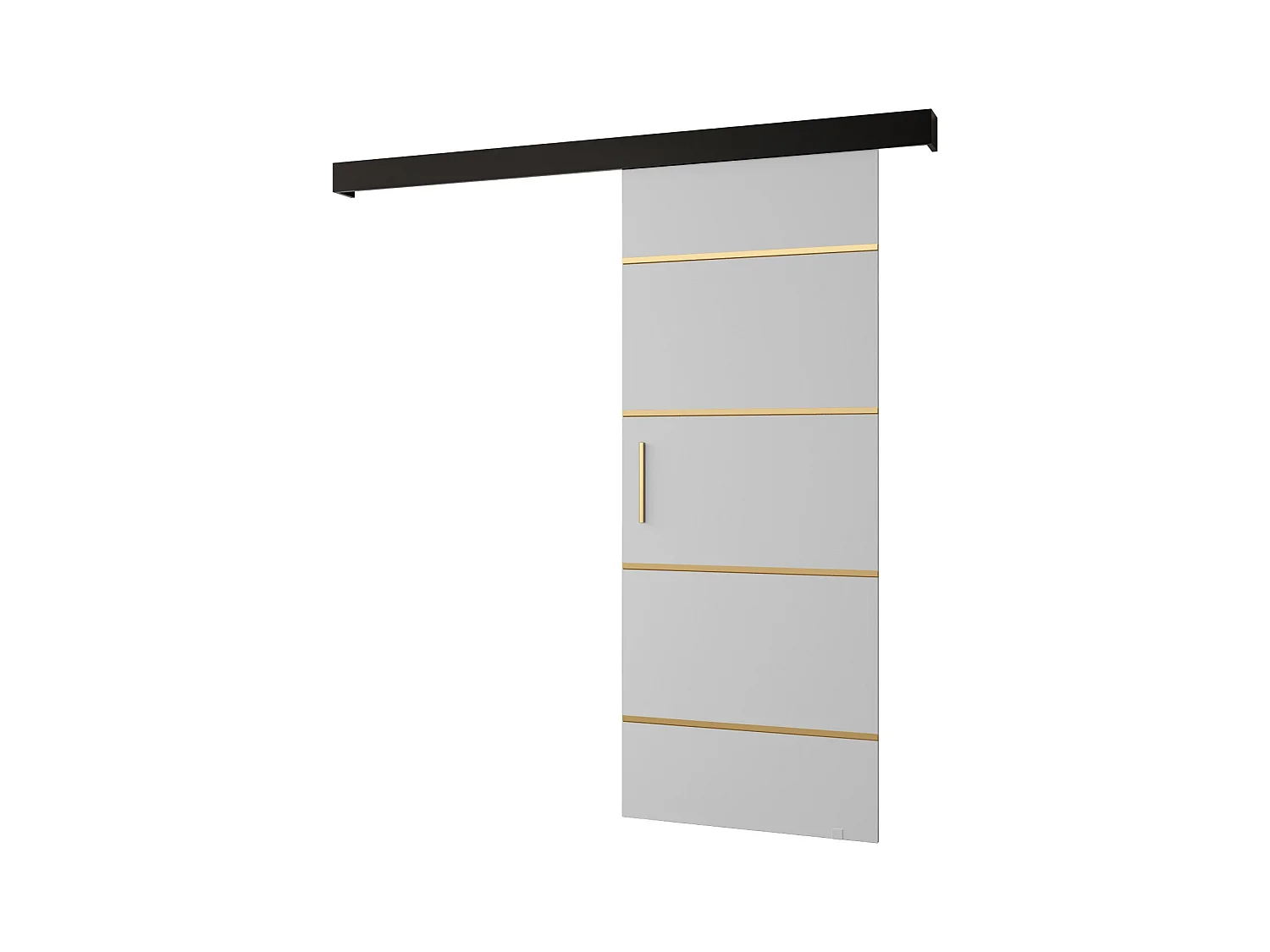 Schuifdeuren Salwador IV 90x204 cm (Wit / Zwart / Gouden)
