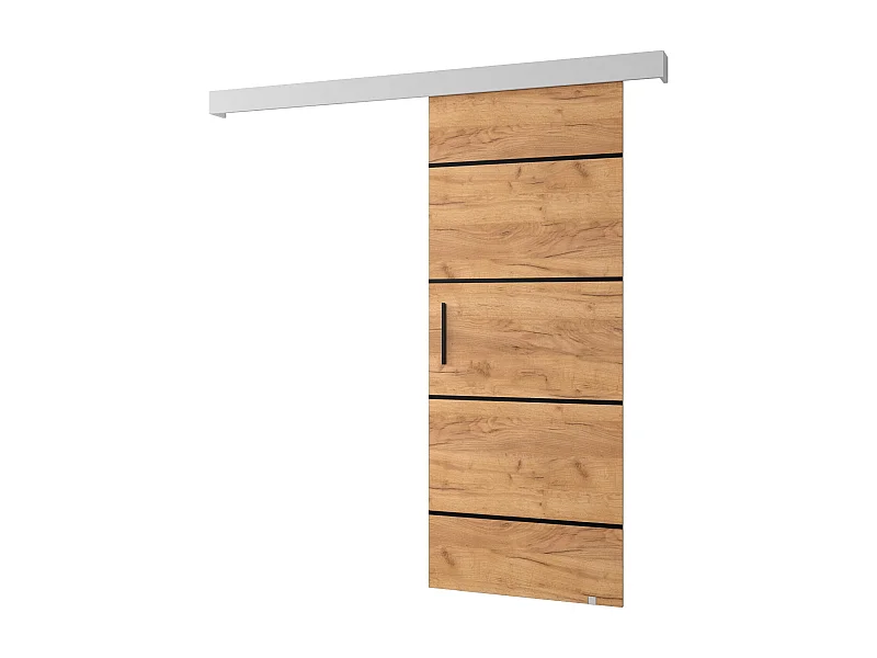 Schuifdeuren Salwador IV 80x204 cm (Eiken Kraft / Wit / Zwart)